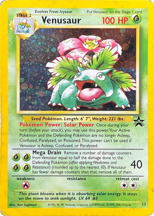 Venusaur - 13 - Wizards Black Star Promo (Damaged)